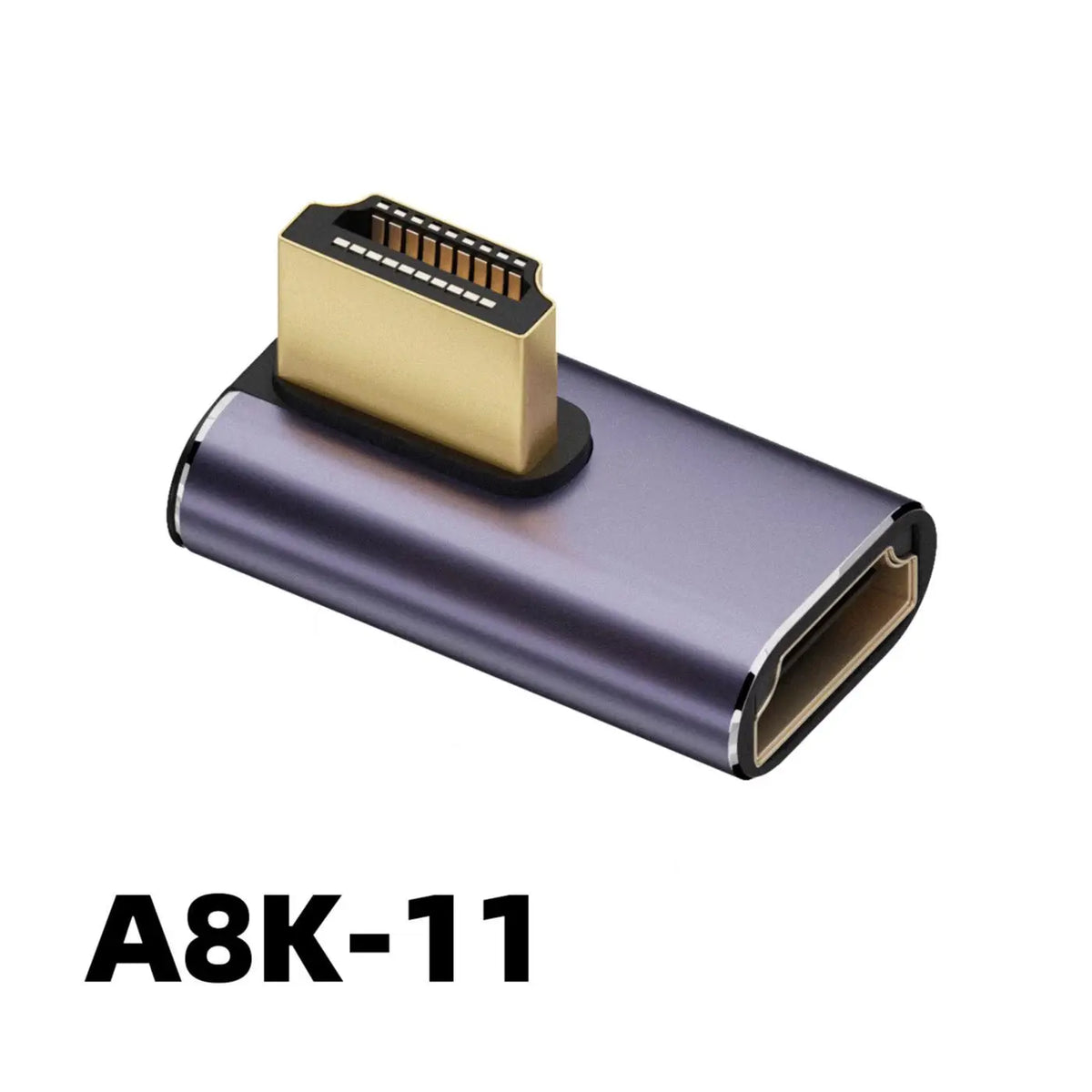 360 Degree Angled U-shaped L Converter Mini HDMI Male to HDMI-compatible 2.1V Female Extension 4K 5K 3D UHD 8K 60Hz Adapter