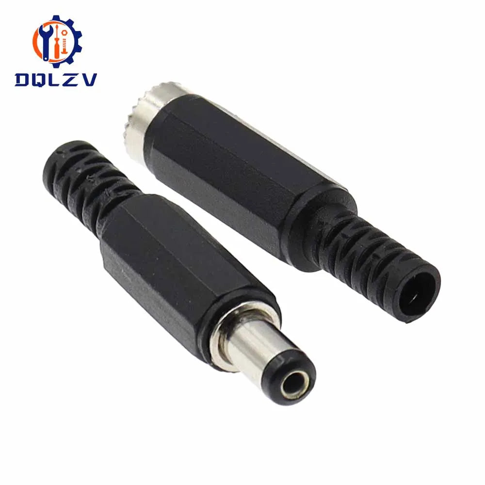 DC female male Power Plug 5.5mm x 2.1mm Male Female Jack Soc