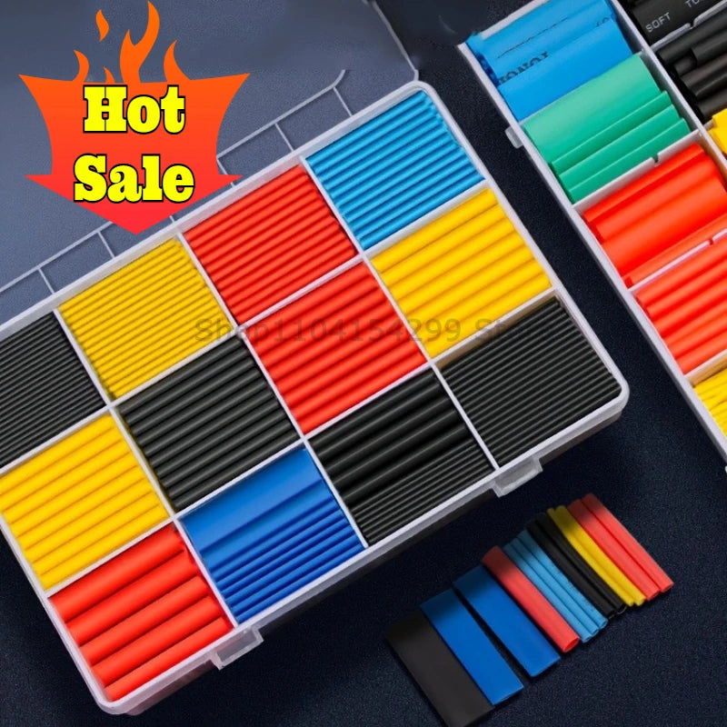 164PCS 2 1 Cable Shrink Tube Kit Heat Assorted Pack Thermore