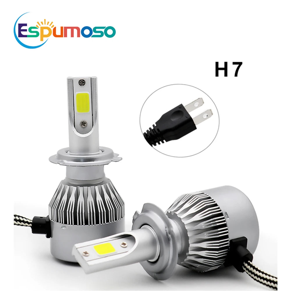 2pcs Led Bulb C6 H7 Automotive Led for Car Headlight H10 H4 