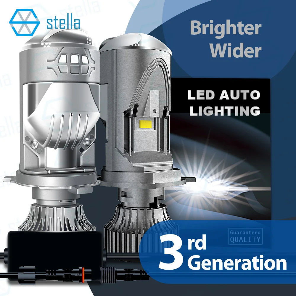 Stella 1 Set High Power 3000W 3rd Generation H4/HB2 LED Mini