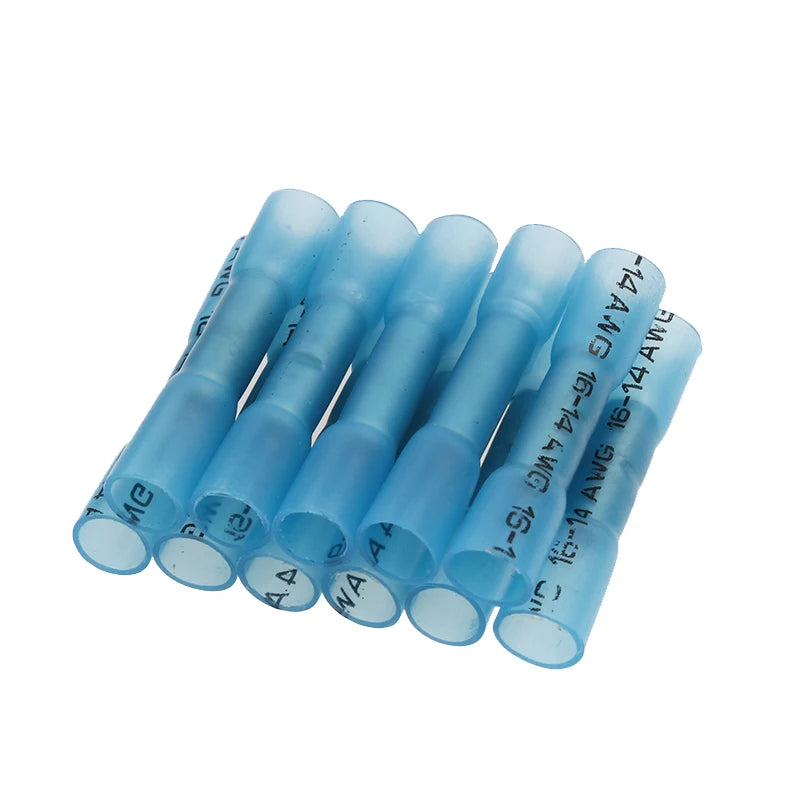 200pcs Heat Shrink Connectors Waterproof Solder Insulated Bu