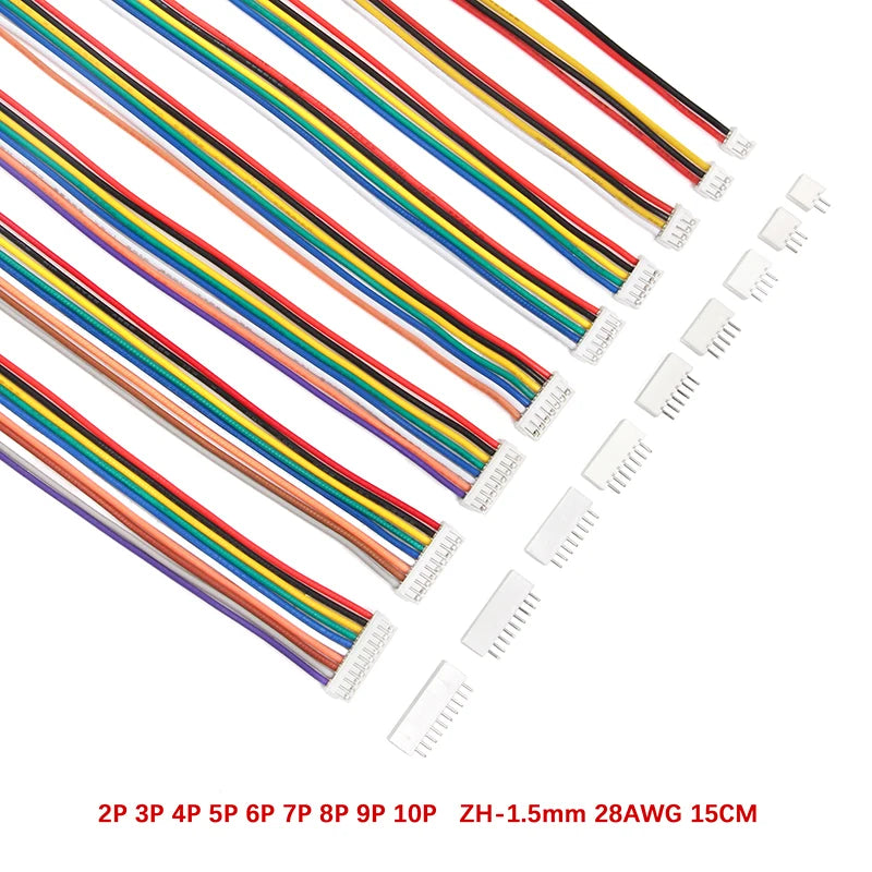 10PCS 1.5 2.0 2.54 ZH/PH/XH Female Male Plug Connector Socke