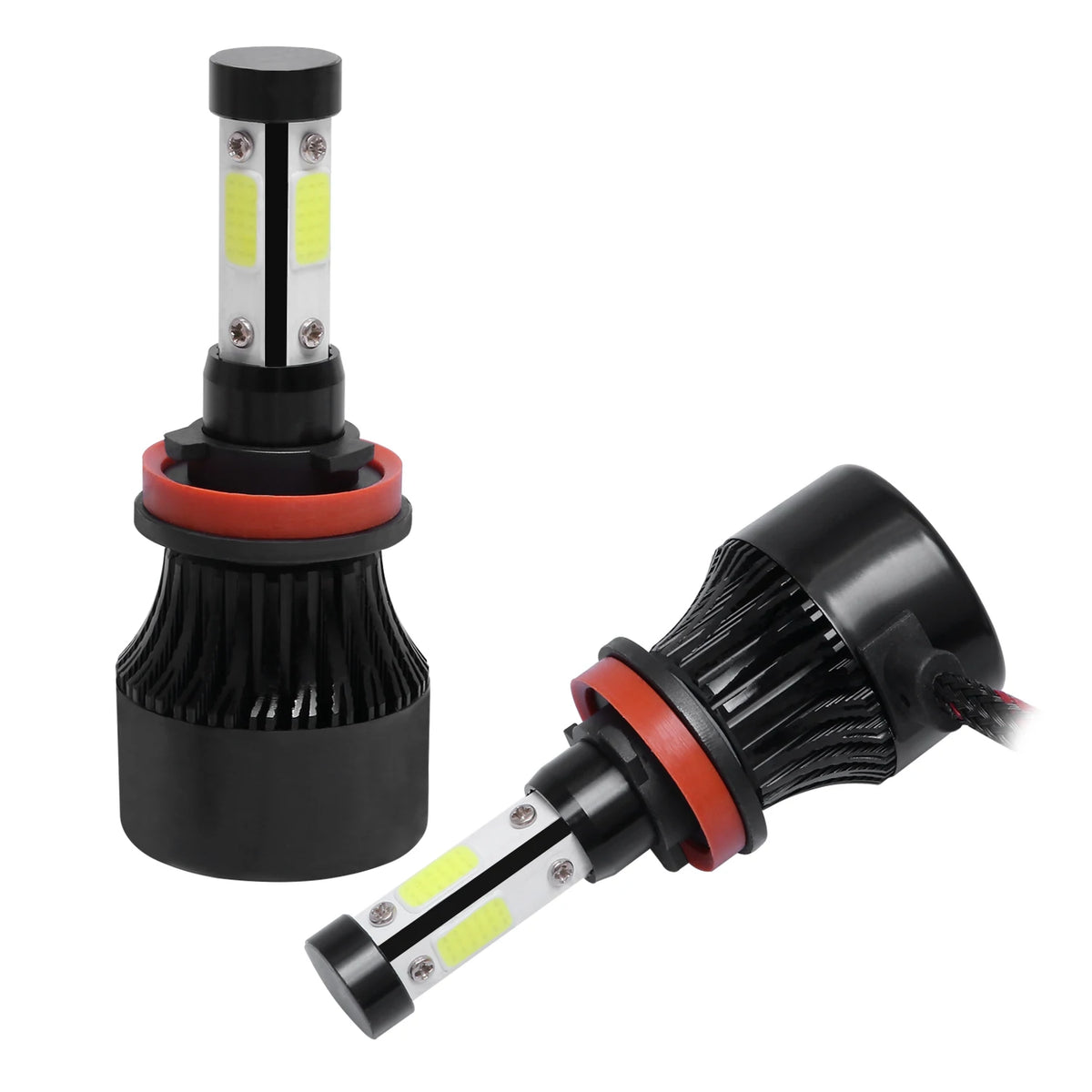 2Pcs New 4 Sides LED 6500K H4 H7 H11 H9 H8 9004 9005 9006 9007 4COB Car LED Headlight Bulbs Auto Led HB3 HB4 HB5 Headlamps 12V