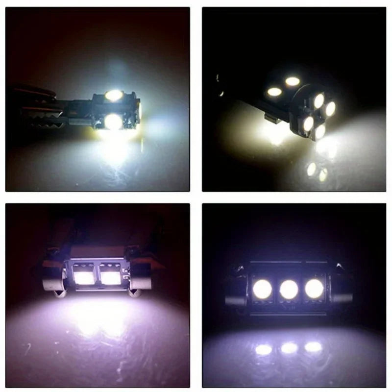 23pcs Car LED Light Kit T10 Interior & License Plate Bulbs D