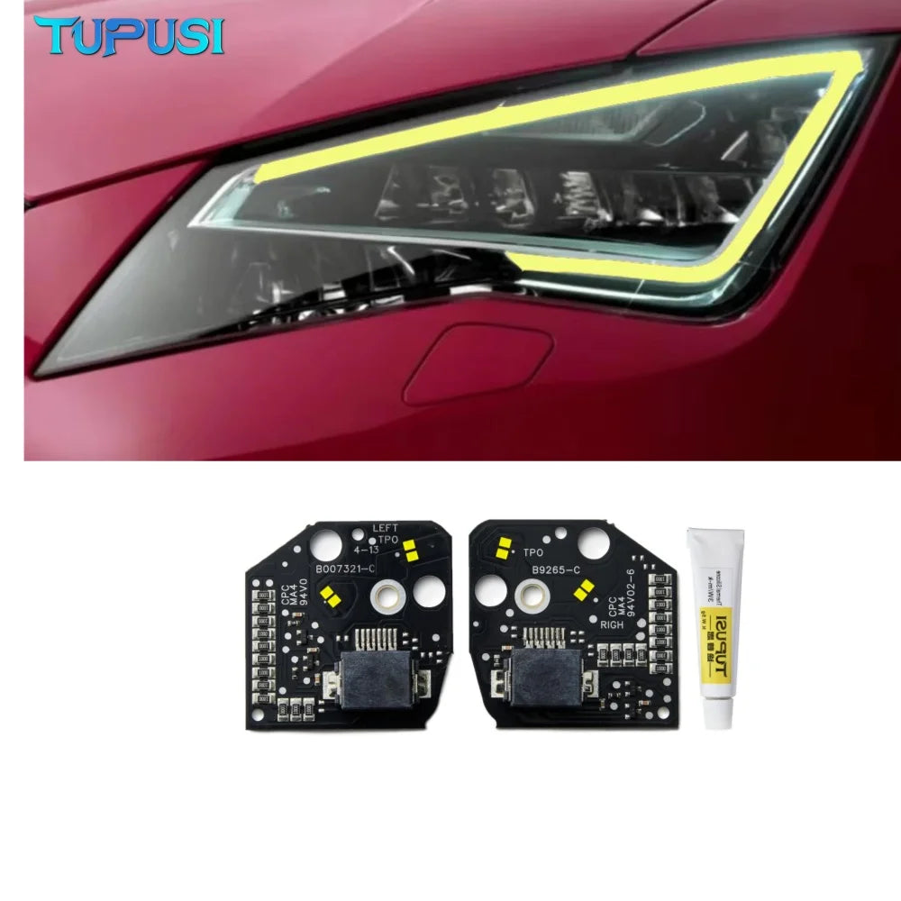 DRL LED Boards for Seat Leon MK3 2013-2016 5F Cupra DRL LED Daytime Running Lights Board Module 5F0941475 for