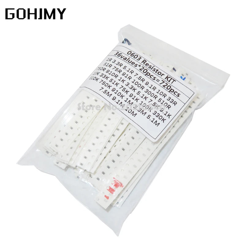 200PCS 660PCS 720PCS 4000PCS 0402 0603 0805 1206 1210 2512 S