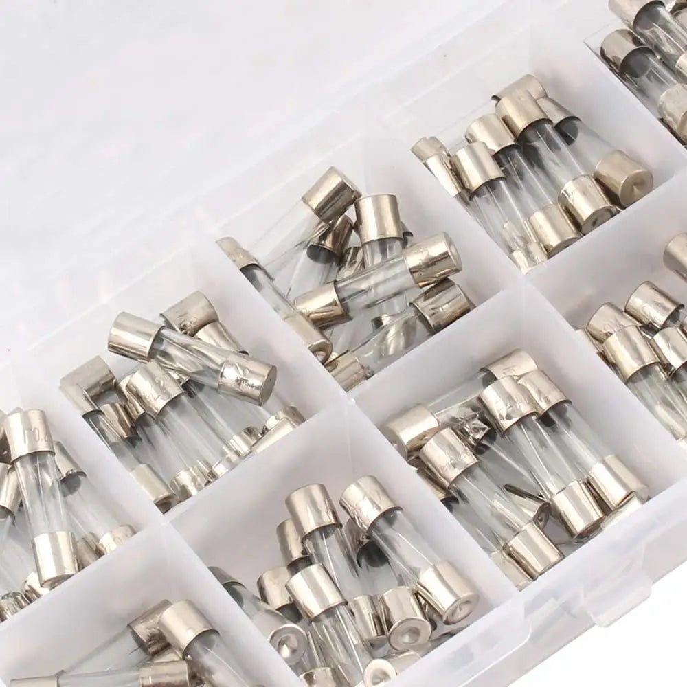 100pcs Fast-Blow Glass Fuses Assorted Kit 10Values Amp 5x20m
