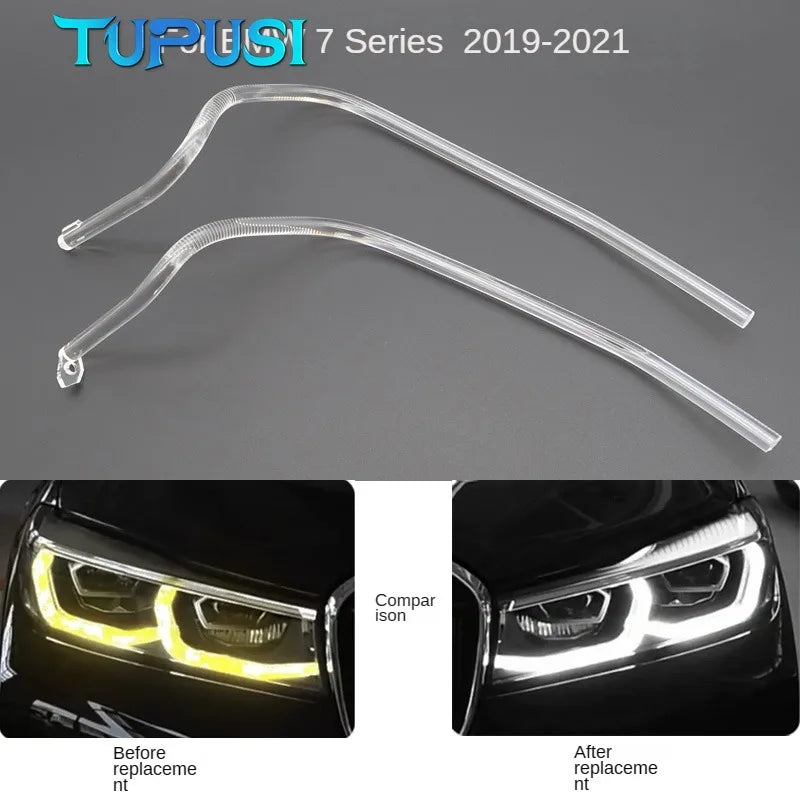 Angel Eye For BMW 7 Series G12 G11 2019-2021 LED DRL Light guide plate Light guide tube Headlight Daytime