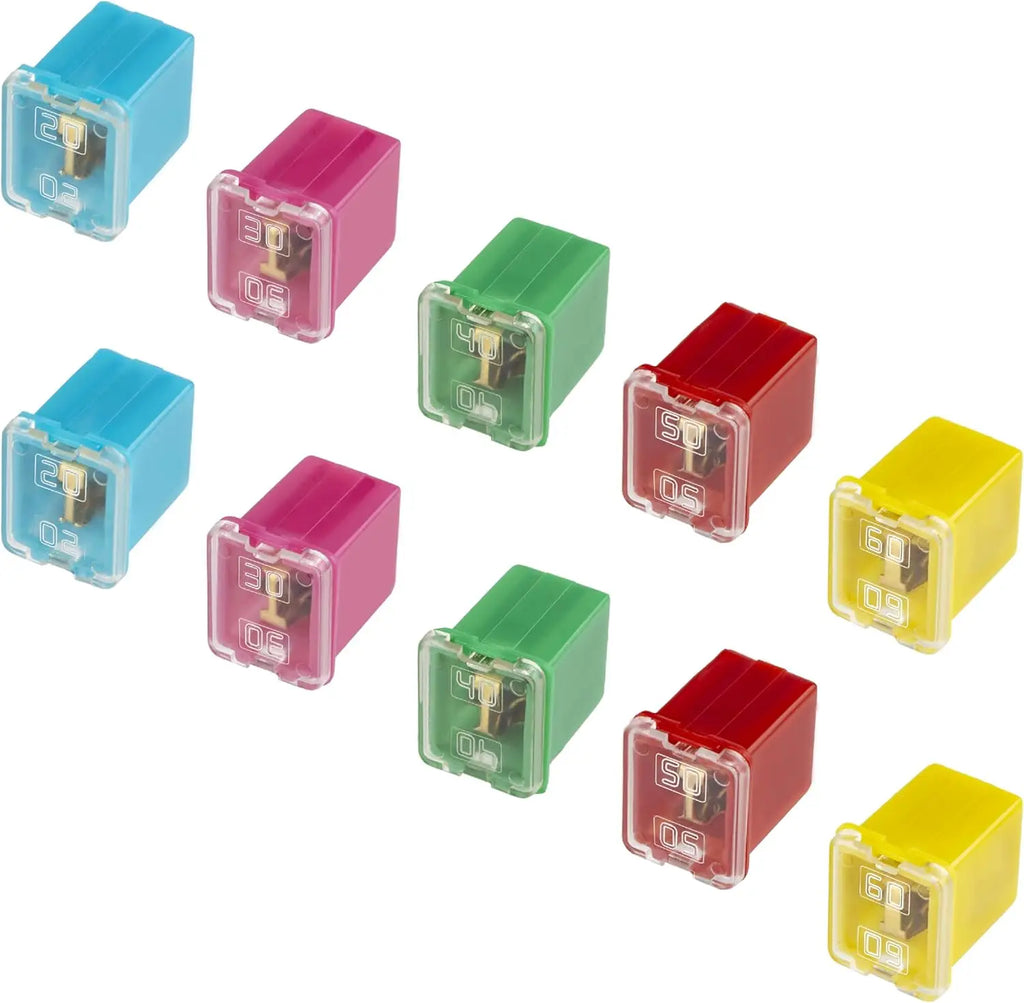 10PCS Versatile Automotive Fuse Assortment Low Profile Box S