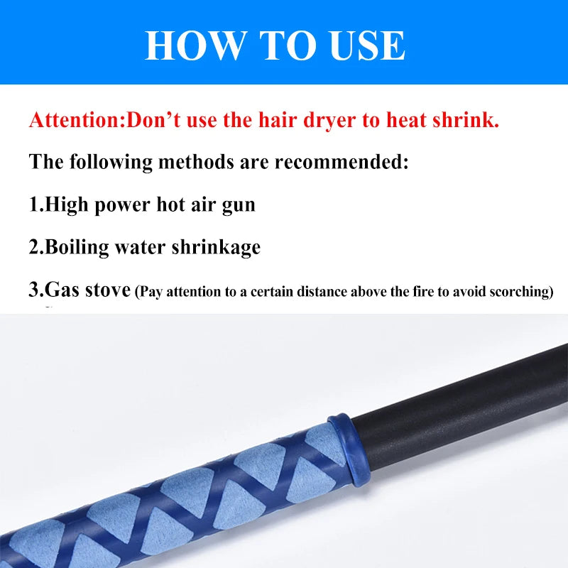 0.2M/1M Non-slip Heat Shrink Wrap Tubing Fishing Rod DIY 5 C