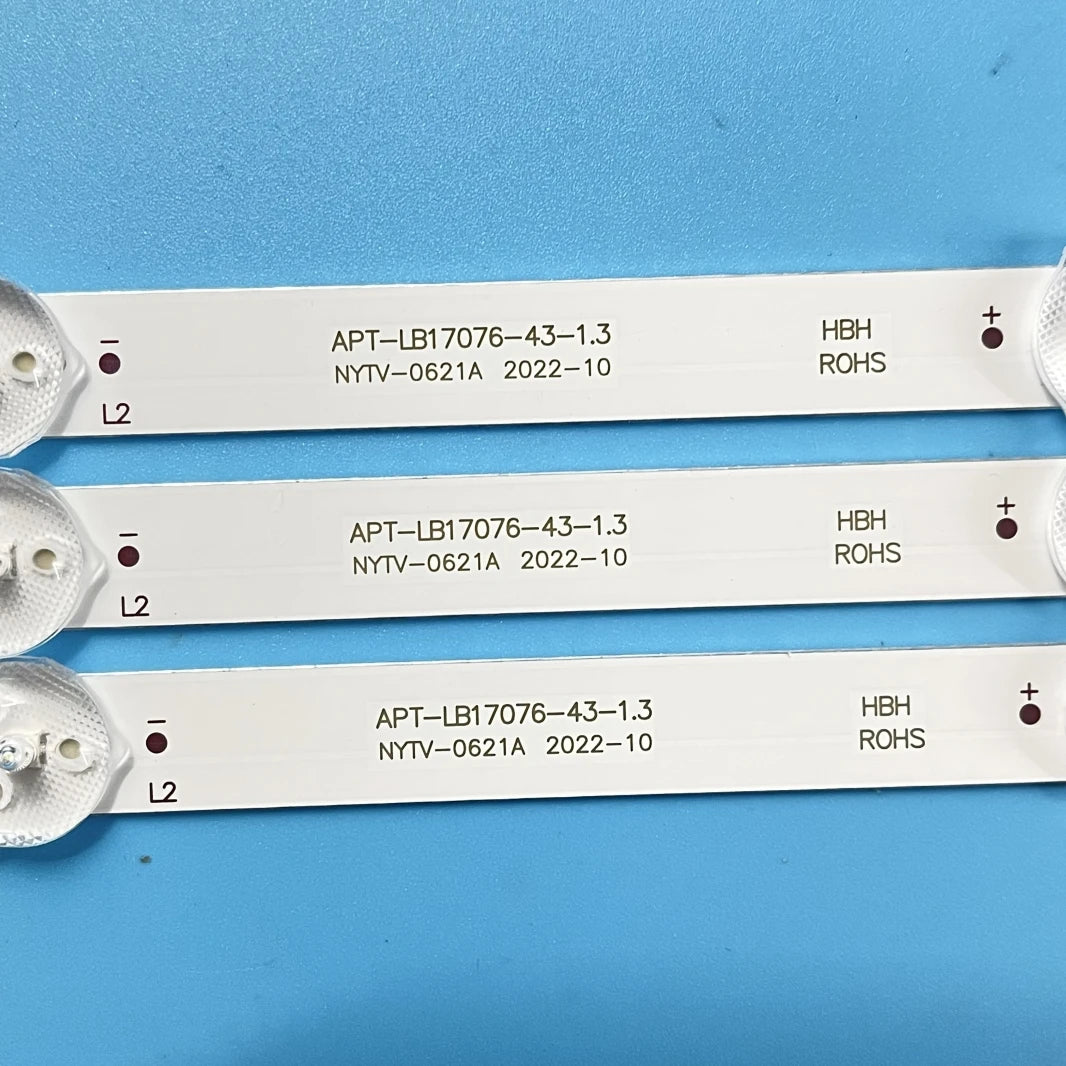 LED Backlight Strip for Skyworth APT-LB17076-43-1.3 43E2A 43F5 43X6 43G2A 43K5C 43E382W RDL430WY(BD0-100)