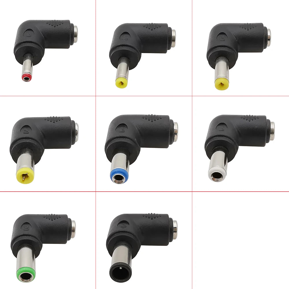 5/2/1Pcs Right Angle DC 5.5 x 2.1mm Female Jack to 3.5x1.35 