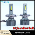 Headlight Bulbs Powerful 20000LM Replaceable Kit Xeon LED Plug&Play 12V H4 Car Headlight Bulb ﻿