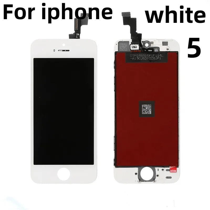 Lcd Display For Iphone 4 4S 5 5S 6 6S 7 8 Plus 7P 8P Black White Lcd Replacement Screen Digitizer Assembly With Repair Tools