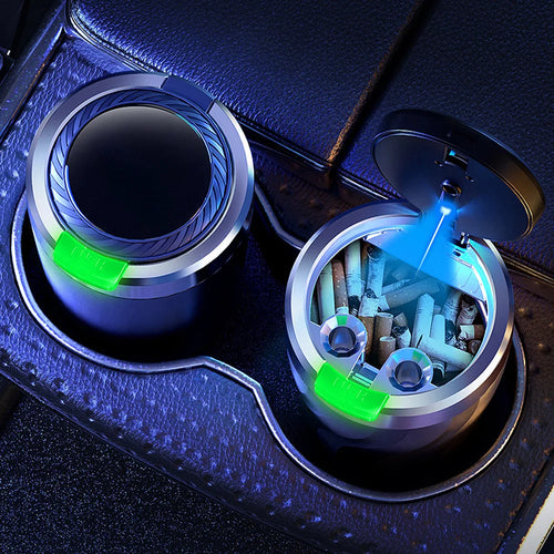 1 car ashtray set interior use one click lid opening large c