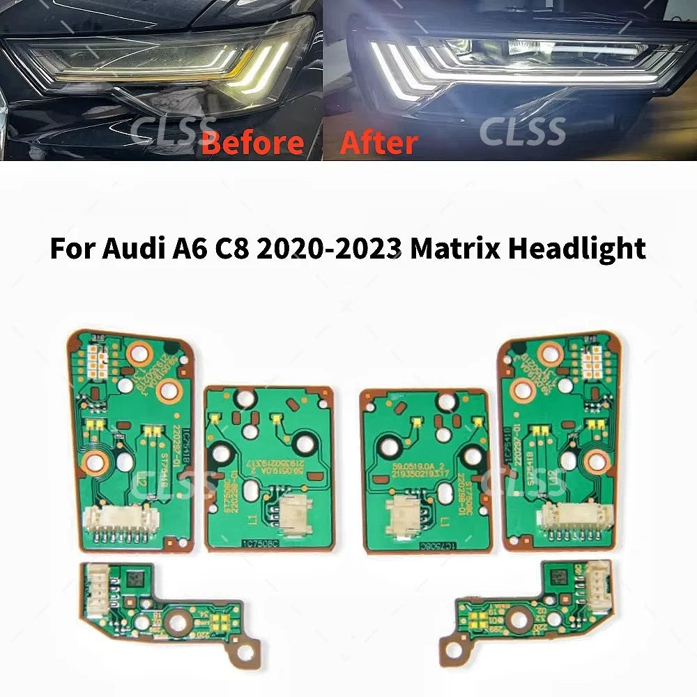 LED Headlight DRL Lights Angel Eye for Audi C8 A6 2020-2023
