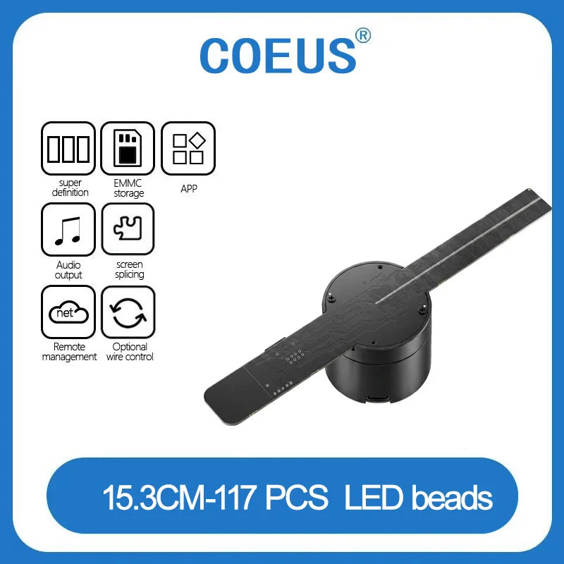 New 15.3 CM Custom Logo Products Transparent LED Display min