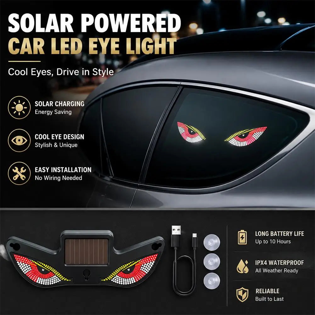 Upgrade Ambient Light Solar Powered Breathing Neon Light Car