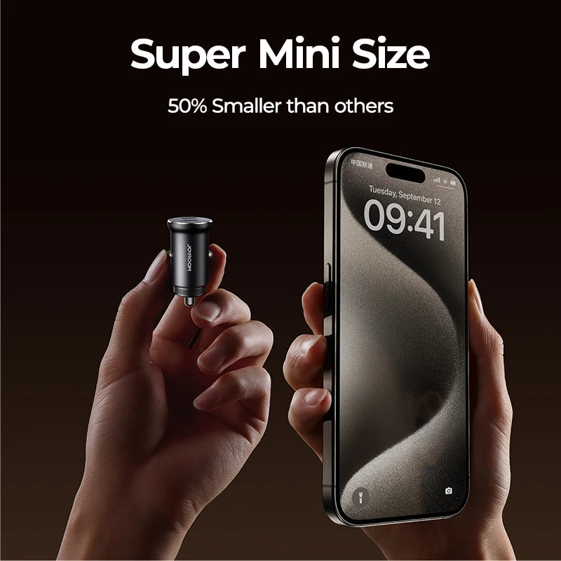 Joyroom 30W Mini Car Charger PD QC3.0 USB Type-C Fast Chargi