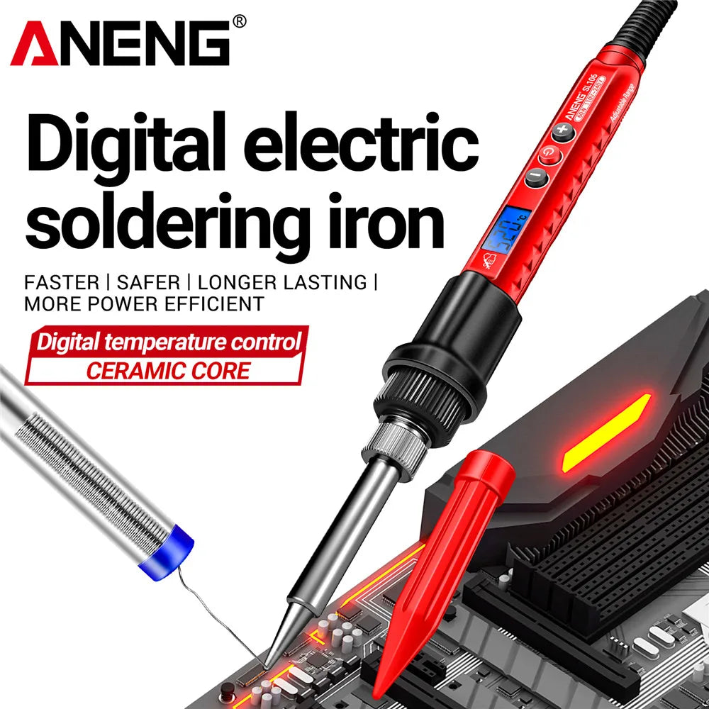 ANENG SL106 Electric Soldering Iron 110V/220V Adjustable Tem