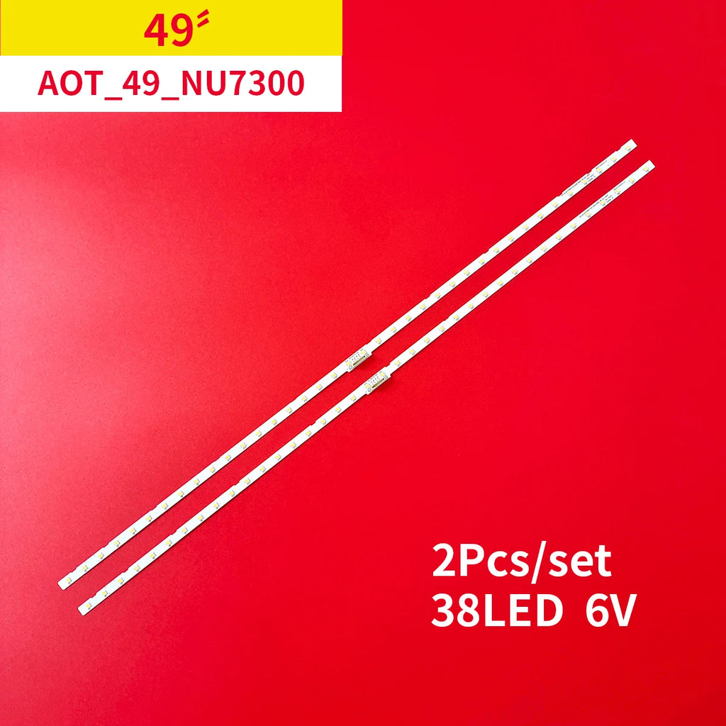 LED Backlight strip 38 lamps for Samsung 49 TV UE49NU7140U U