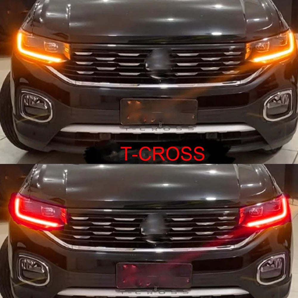 LED Headlight Daytime Running Light Blue Red Amber Lightsource for VW