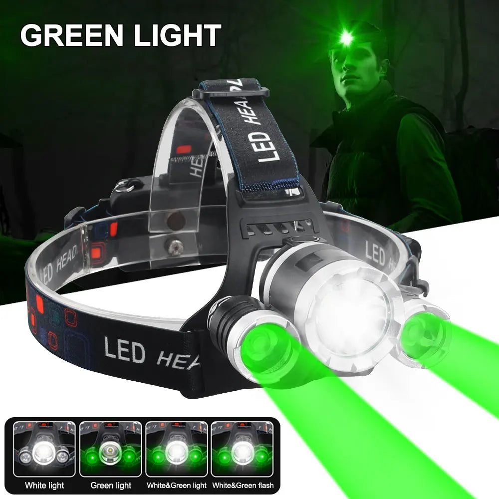 90 Super Bright Led Headlamp Use 18650 Battery Fishing Headl