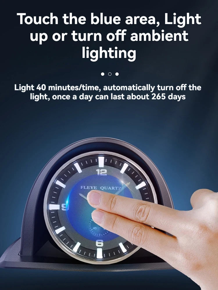 Ambient Lighting Universality Car Interior Alarm Car Clock C