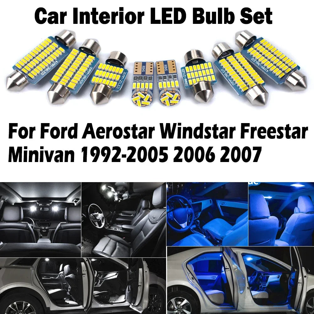 Canbus LED Interior Map Dome Sun Visor Light Kit For Ford Aerostar Windstar Freestar Minivan for Ford