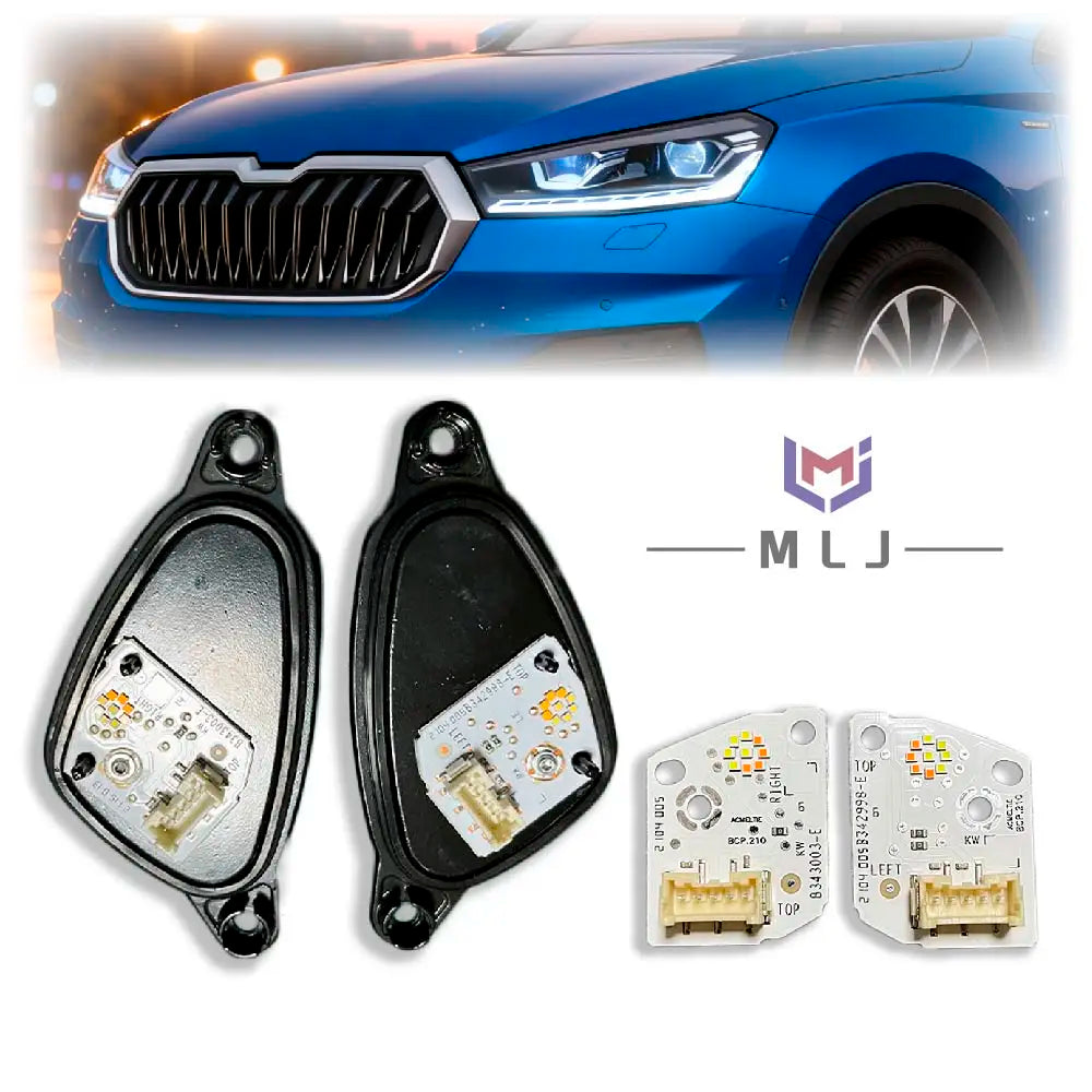 LED Headlight DRL Module Control Unit Daytime Running Lights Car Accessories OE B342998-E B343003-E for Skoda