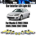 12-Piece LED Interior Light Kit for Mazda 2003-2005 - Canbus Error-Free Interior Bulbs