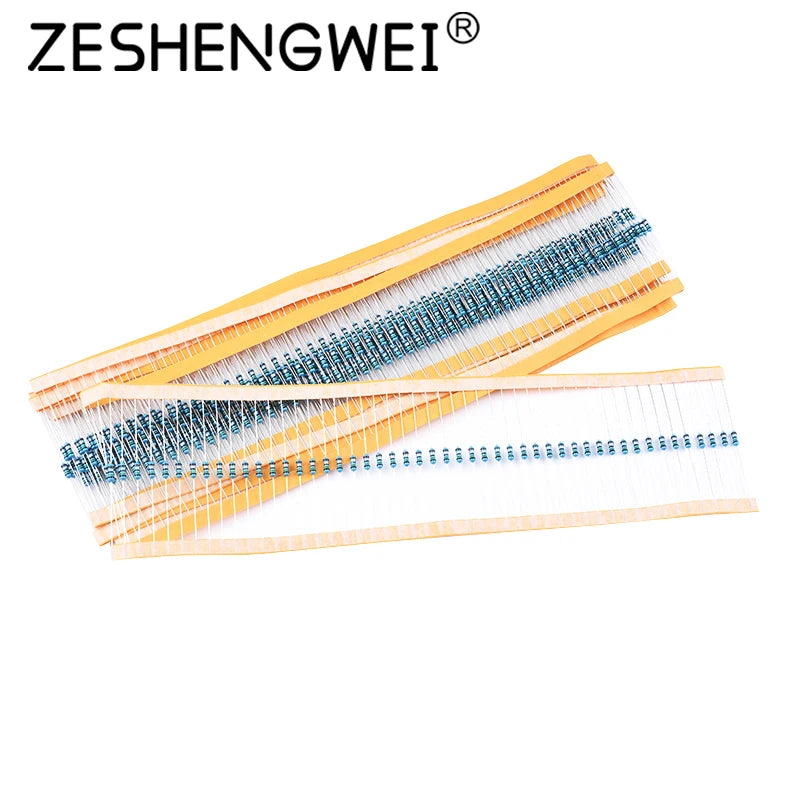 600pcs/set 30 Kinds 1/4W Resistance 1% Metal Film Resistor P