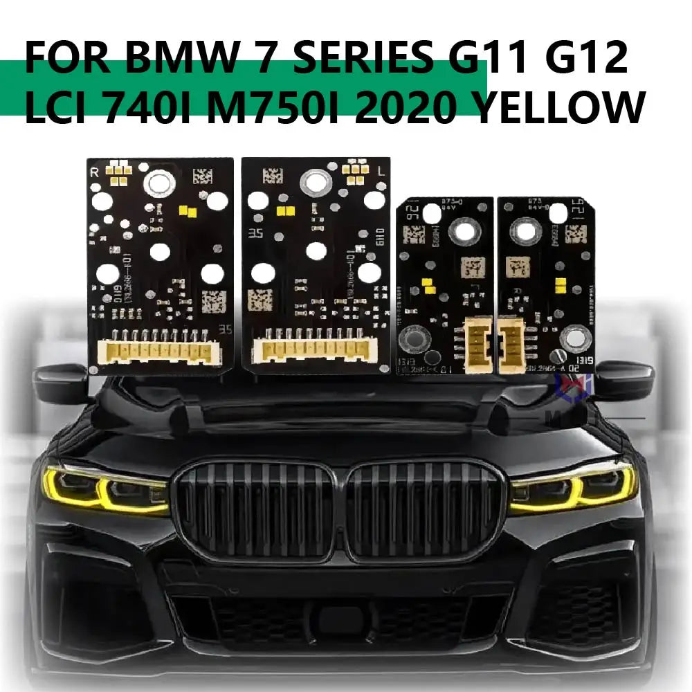 Headlight 63119498409 63119498410 Yellow LED Angel Eye DRL Board Light Source Chip Panel for BMW G12 G11