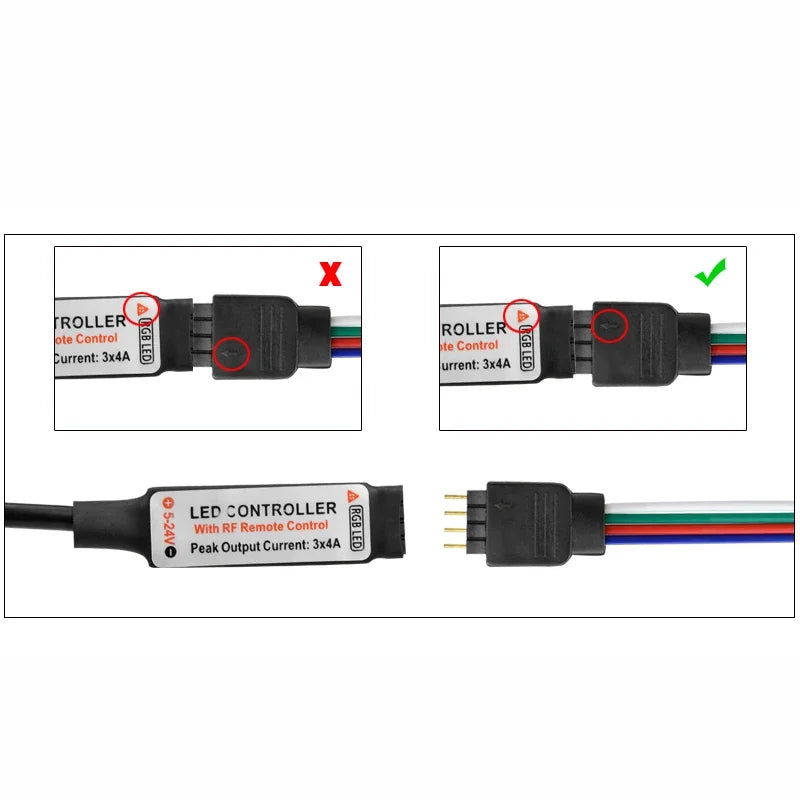 LED Strip RGB Controller Mini 3 24 44 Keys USB Connector IR 