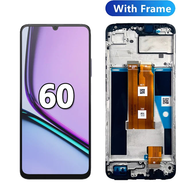 New Display For Realme Note 50 RMX3834 LCD Display Touch Screen Assembly For Realme Note 60 RMX3933 LCD Display Replacement Part
