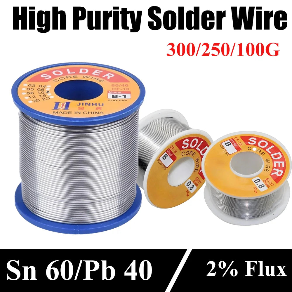 0.5mm-2.0mm 300g/250g/100g Rosin Core Flux Tin Solder Wire W