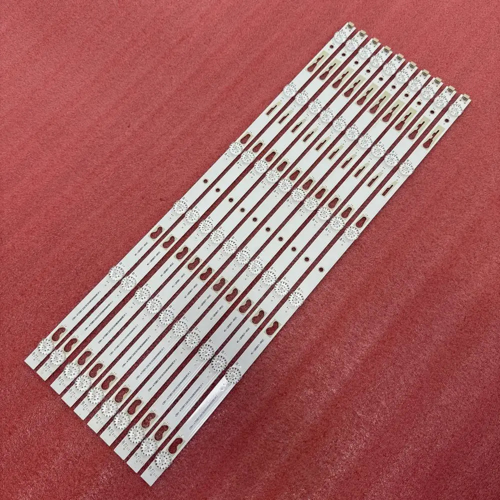 LED strip(10) for MGA5800 Mgub58 Polaroid Ple-58s09uhd Atvio Atv58uhdr Atv-58uhdr Hkpro Hkp58uhd7