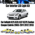 Canbus LED Interior Map Dome Light Kit For Infiniti G25 G35 G37 G37S Sedan Coupe Cabrio 2003- 2011 for