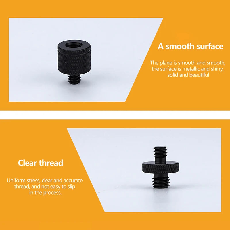 Conversion Screw Dual Nuts Tripod Mount 1/4toM4 M5 M6 M8 M10