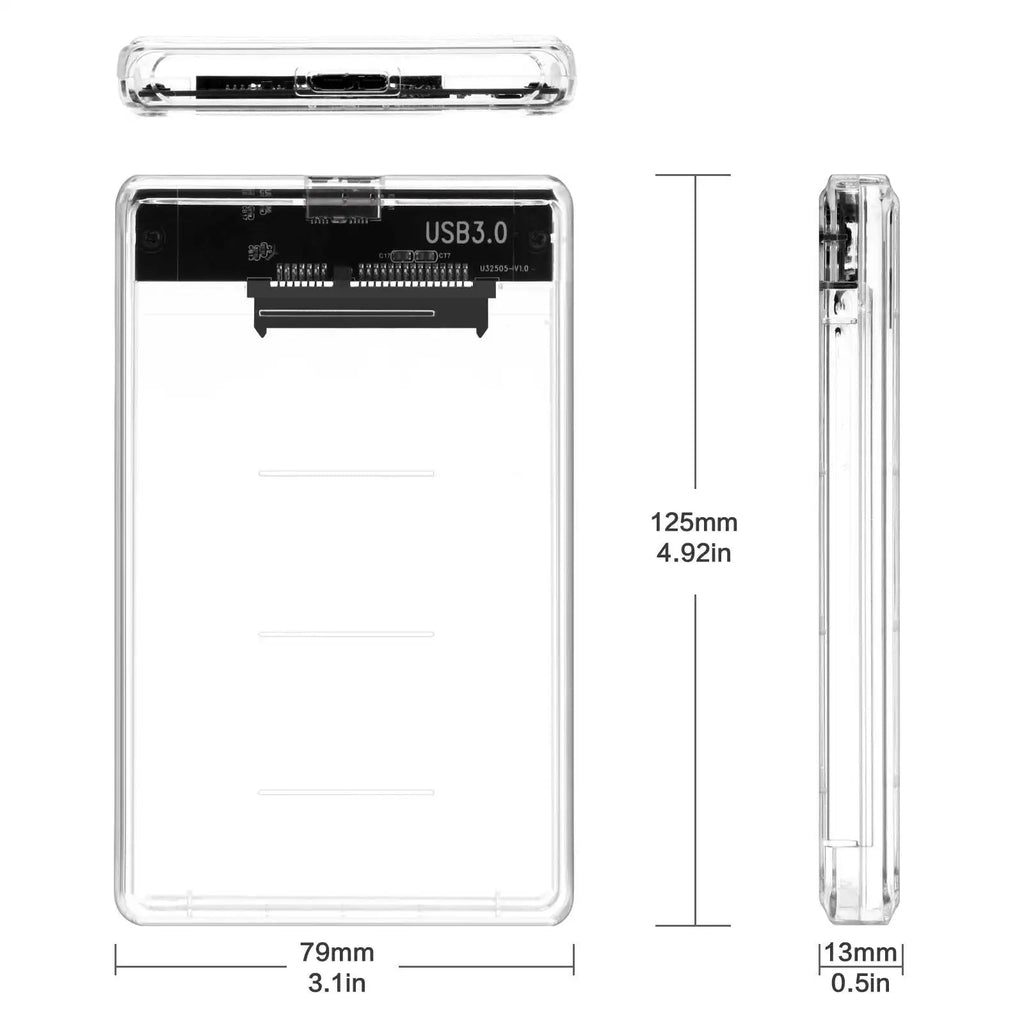 USB 3.0/Type C HDD Enclosure 2.5 inch SATA SSD External Hard