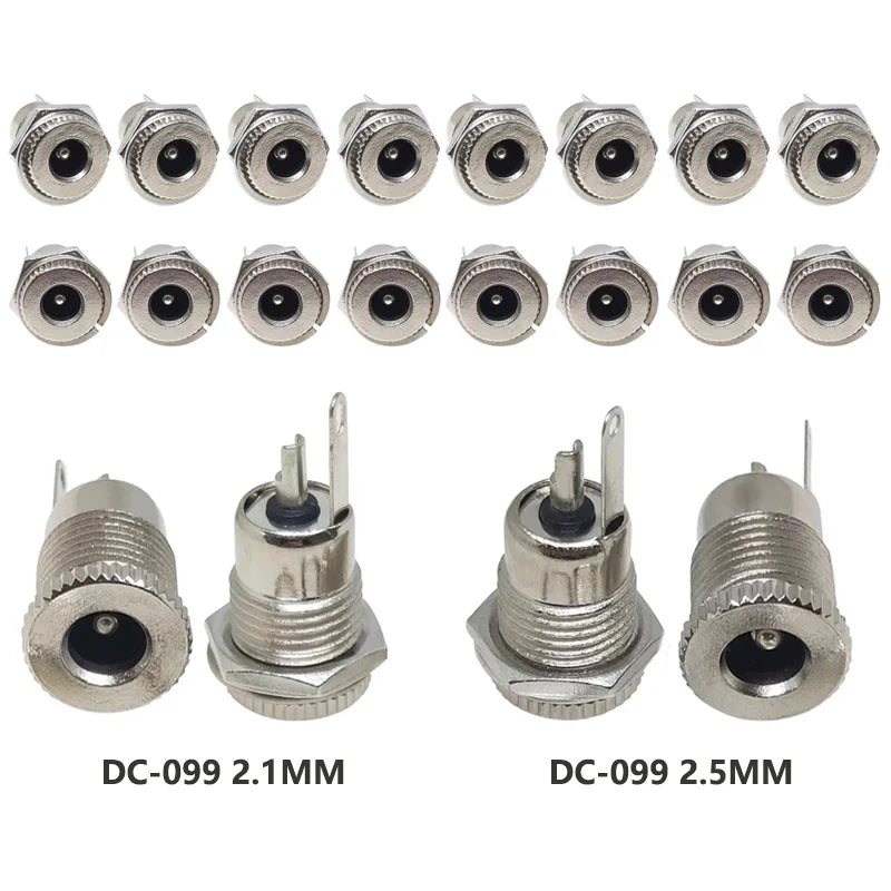 10/50PCS DC099 5.5 mm X 2.1mm DC Power Jack Socket 5.5 2.1 F