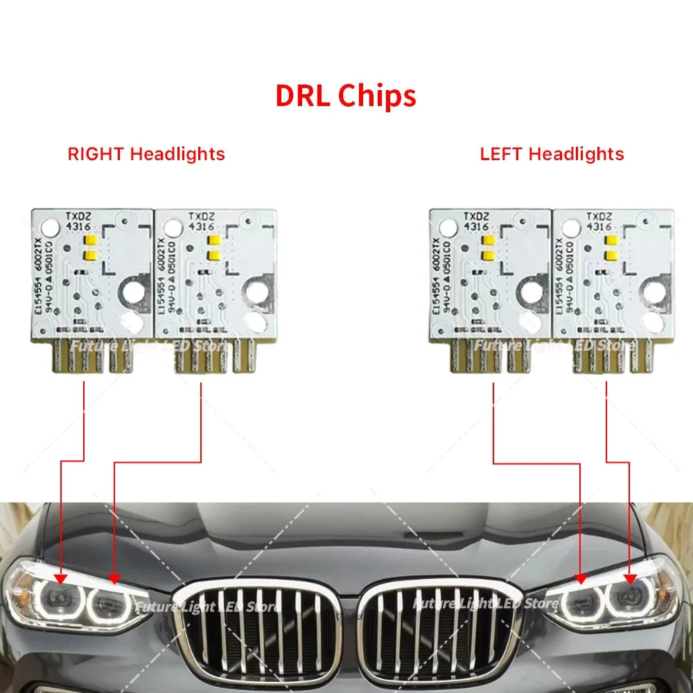 Angel Eyes DRL Boards For 2018-2021 BMW X3 G01 X4 G02 X3M F97 X4M F98 63117466102 Daytime Running Light
