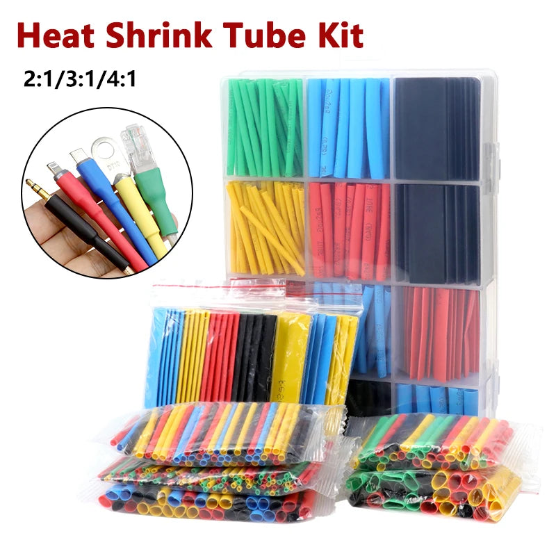 2 1/ 3 1/4 1 Heat Shrink Tube Set 73 900pcs Shrinkage Tubing