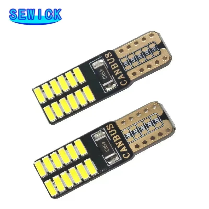 100pcs 12V/24V Canbus T10 W5W 194 501 Car LED Interior Instr