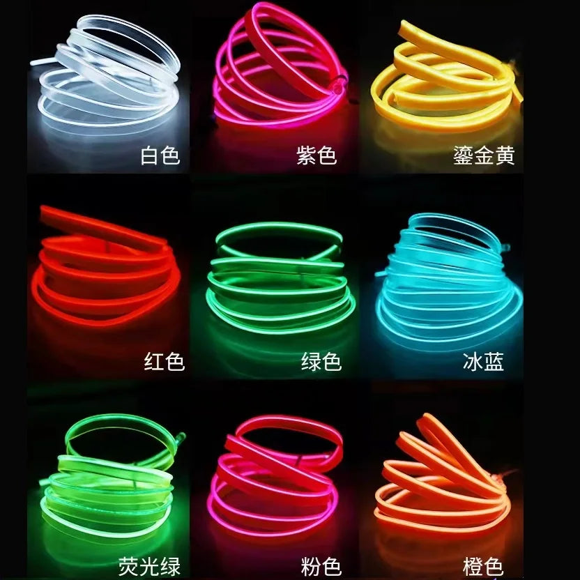 10m/3m/5m Neon LED Car Interior Lighting Strips Auto LED Str