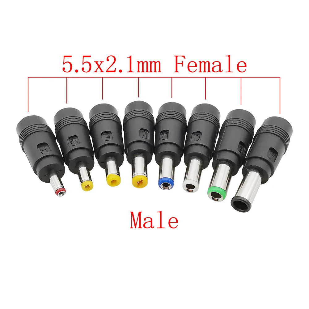 DC Power Male to Female Adapter 6.0x4.4mm 6.3x3.0mm 5.5x2.5m