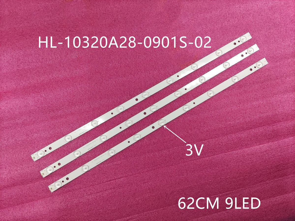 LED Backlight Strip for 1lot=3pieces 9lamps for B2232 LED32HD320 led backlight HL-10320A28-0901S-02