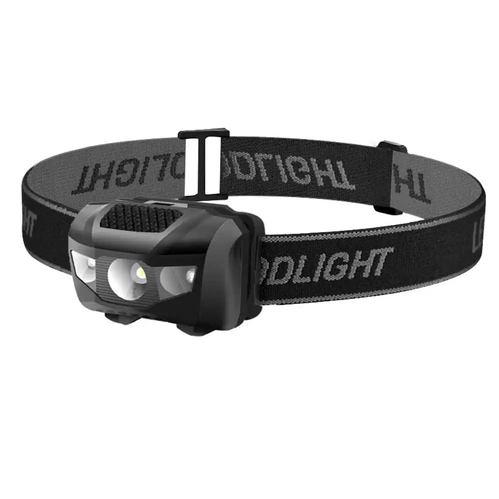 3W Powerfull Mini Headlamp White Red Light LED Headlight 4-Mode Waterproof Head Torch Camping Hunting Flashlight AAA Battery