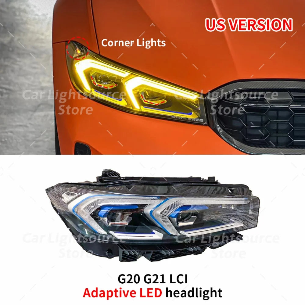 DRL Boards LED Angel Eyes Module For BMW 3 Series G20 G21 G28 LCI 22-24 APP Control Multicolor Daytime
